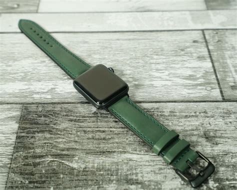 Dark Green Leather Apple Watch Band 38mm, apple Watch 4/5/6/7/8 40 ...