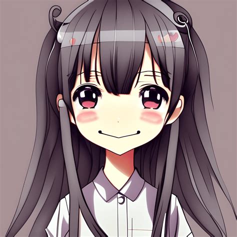 Cute Anime Chibi Girl Blushing