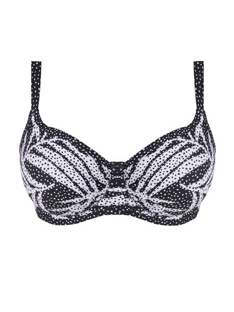 Freya Gemini Palm Sweetheart Bikini Top Monochrome Braforme