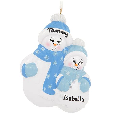 Personalized Snowman With Child Ornament