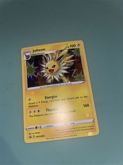 Pok Mon Tcg Jolteon Swsh Black Star Promos Swsh Holo Promo Values