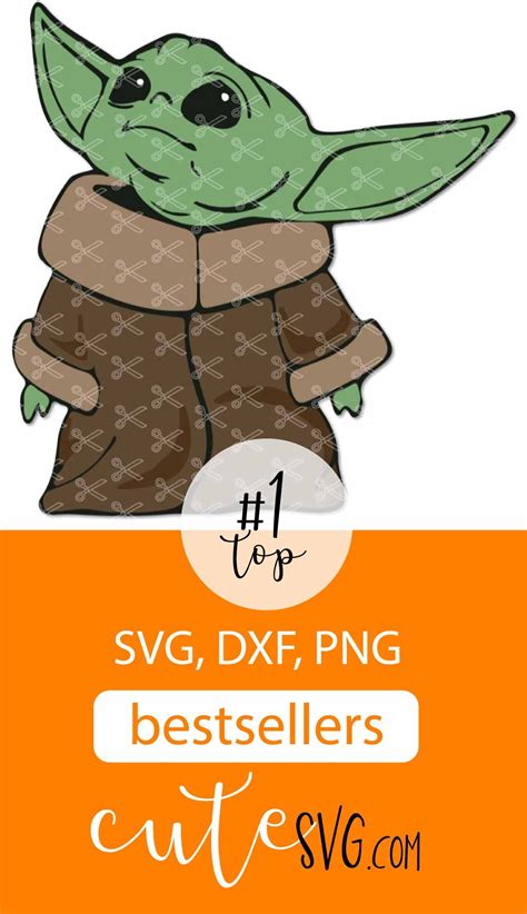 Free 93 Baby Yoda Head Silhouette Svg SVG PNG EPS DXF File