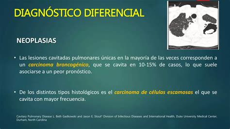 Lesiones Pulmonares Cavitadas Ppt