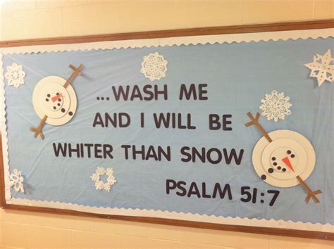 Winter Christian Bulletin Board Ideas