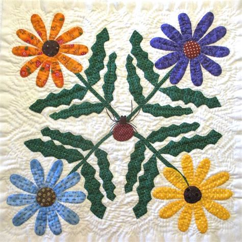 Daisy Quilt Block Pattern For Natures Bounty Quilt Etsy