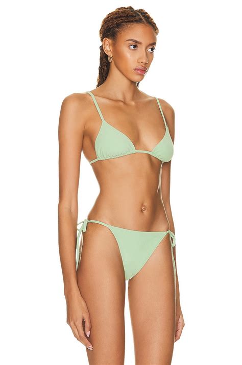 Tropic Of C Equator Bikini Top In Seafoam FWRD