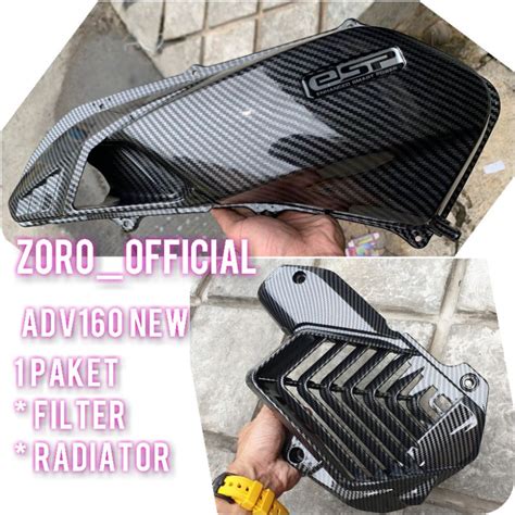 New Adv Carbon Package Radiator Cap Zoro Carbon Filter Cap Shopee