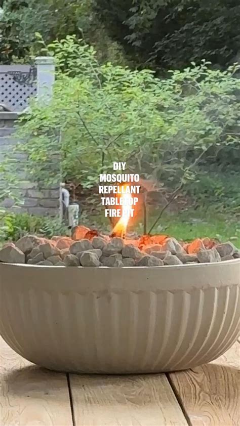 DIY MOSQUITO REPELLANT TABLETOP FIRE PIT Tabletop Firepit Diy Fire