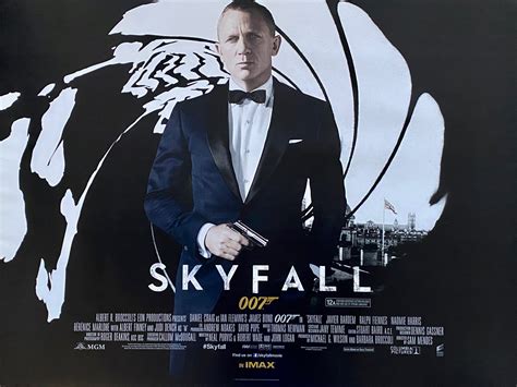 Original James Bond: Skyfall Movie Poster - 007 - Daniel Craig