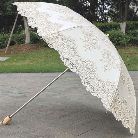 Lace Embroidery Parasol Wedding Anniversary Gifts Bridal Shower