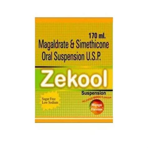 Magaldrate And Simethicone Oral Suspension U S P Pack Size Ml At