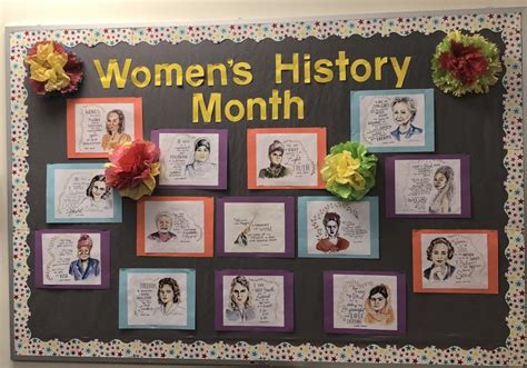 Women's History Month Bulletin Board Printables Free End Of The Year ...