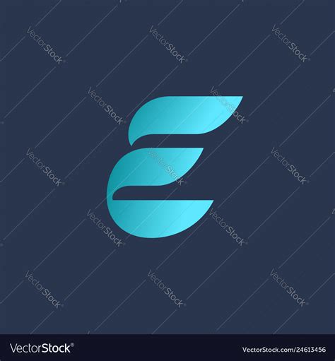 Letter e logo icon design template elements Vector Image