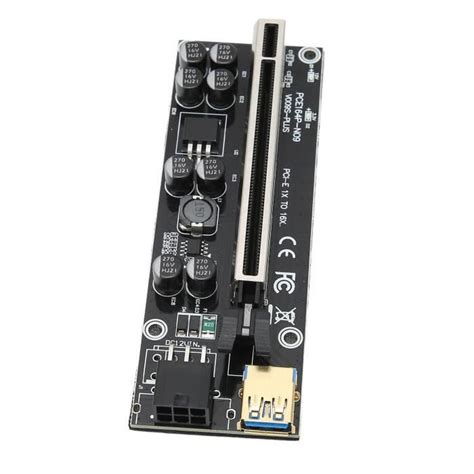 GOTOTOP Riser PCIE Carte Adaptateur De Colonne Montante Interface 6P