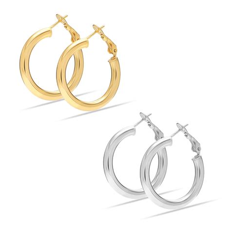 LeCalla 925 Sterling Silver Light Weight Silver And 18K Gold Plated