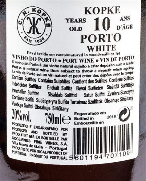 Kopke 10 Years Old White Porto Starzone Porto Z Białych Odmian