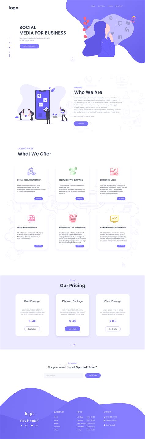 Landing Page For Marketing Agency (Freebie) on Behance