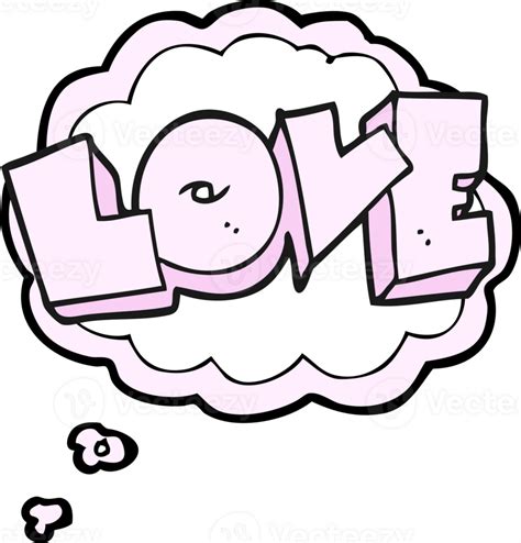 Drawn Thought Bubble Cartoon Love Sign 45194425 Png