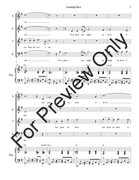 Amazing Grace With Peace Is Flowing Satb J W Pepper Sheet Music