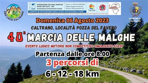 40 Marcia Delle Malghe Festa Della Montagna Pro Loco Venete