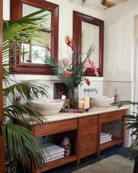 15 Inspired by Nature Bathrooms with Plants - Decoholic