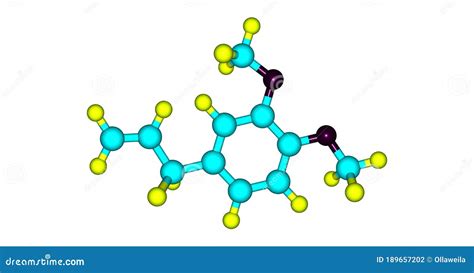 Methyl Eugenol Molecule Molecular Structures Phenylpropene 3d Model