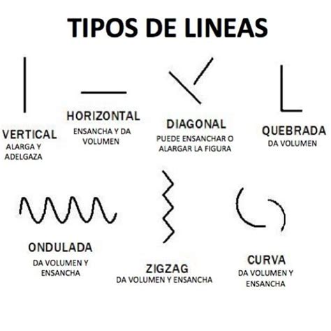 La Lineas Y Sus Forma Y Nombre Tipos De Líneas Clases De Educación