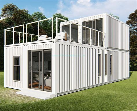 Two Story Modular Prefab Movable Prefabricated Luxury Shipping Container House China Ocean