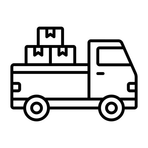 Freight vector icon 21655876 Vector Art at Vecteezy