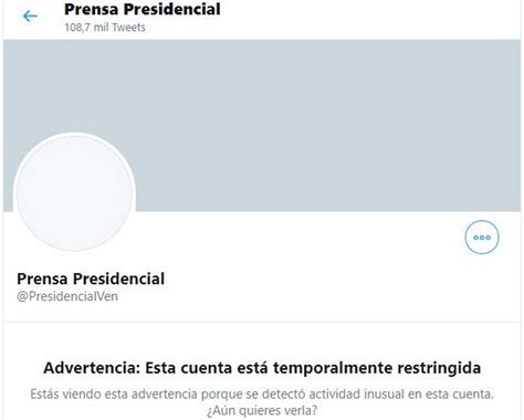 Twitter Bloquea La Cuenta De La Presidencia De Venezuela