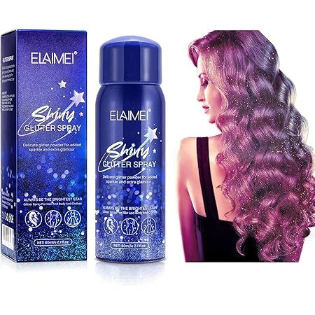 Glitter Spray für Klamotten Und Haare Glitzer Spray Body Glitzerspray