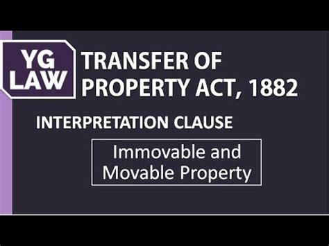 Section 3 Movable And Immovable Property Transfer Of Property Act