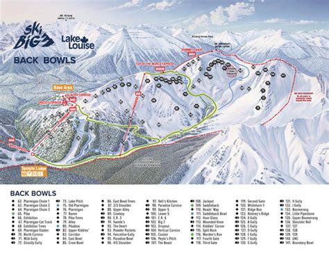 Banff/Lake Louise Trail Maps | Ski Map | Ski.com