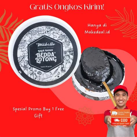 Jual Scrub Badan Mabello Bedda Lotong 100 Gr Bedak Lotong BedaLotong