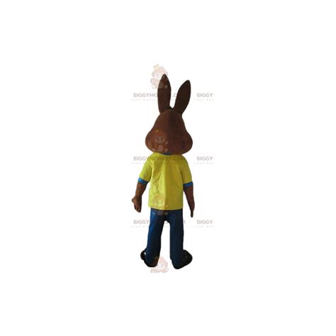 Costume de mascotte BIGGYMONKEY™ de Quicky lapin Taille L (175-180 CM)