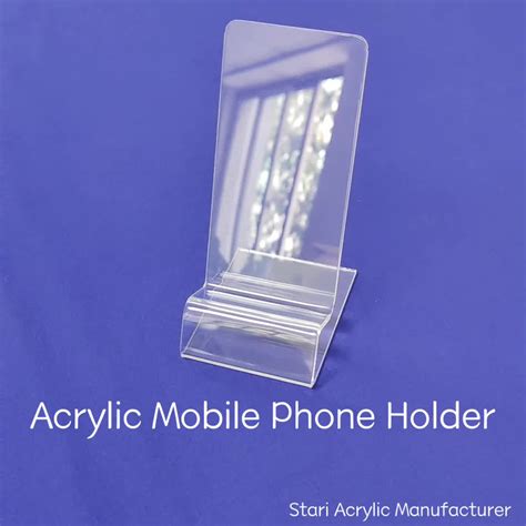 Clear Acrylic Mobile Phone Holder Mini Portable Acrylic Cell Phone