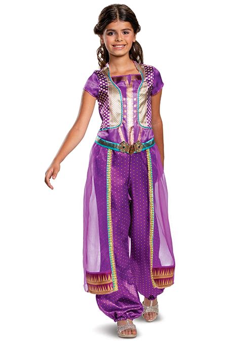 Girl S Aladdin Live Action Jasmine Purple Classic Costume