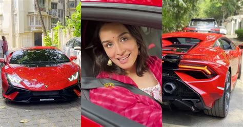 Bollywood Actress Shraddha Kapoor Seen Driving Her New Lamborghini