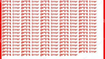 program error code failure red script text white stock photo image