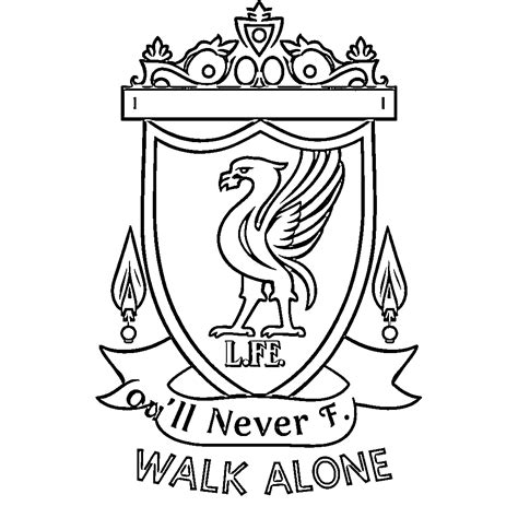 liverpool fc coloring pages  printable