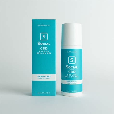 Social Cbd Cooling Roll On Gel