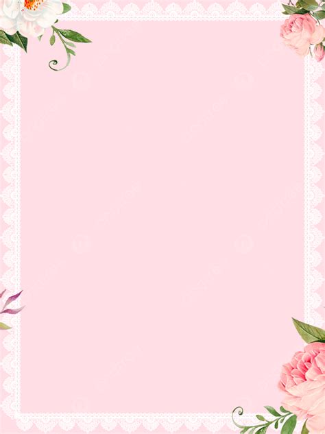 Pink Wedding Lace Flowers Background Material Wallpaper Image For Free Download - Pngtree