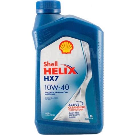 Моторное масло Shell Helix HX7 10w40 1л, полусинтетическое, 1,00 л. SN ...