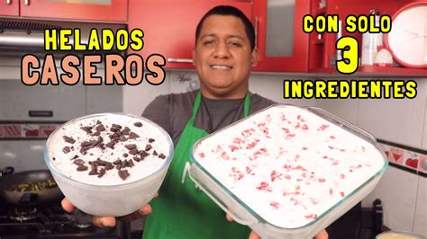 Helado Casero Con 3 Ingredientes Y De 3 Sabores Sin Máquina ¡receta Super Fácil Y Barata 🍧😍🍨