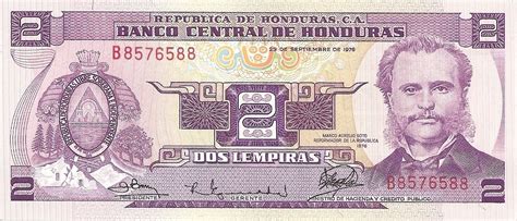 Billetes Emitidos Por El Banco Central De Honduras Conuvi