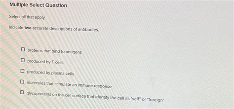 Solved Multiple Select Questionselect All That Applyindicate Chegg