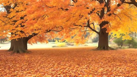 Premium Photo Surrounded By Trees With Colorful Leaves Fall Ai Generated