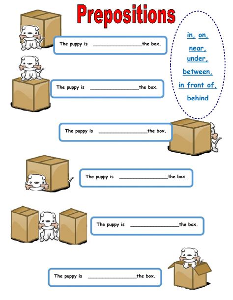 Preposition Of Place Live Worksheet