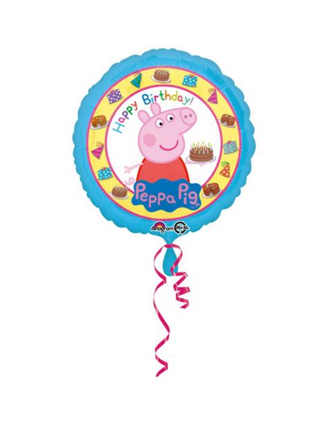 Palloncino Alluminio Happy Birthday Peppa Pig 43 Cm Vegaooparty