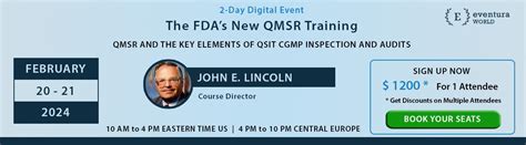 The FDA QMSR And The Key Elements Of QSIT cGMP Inspection And Audits